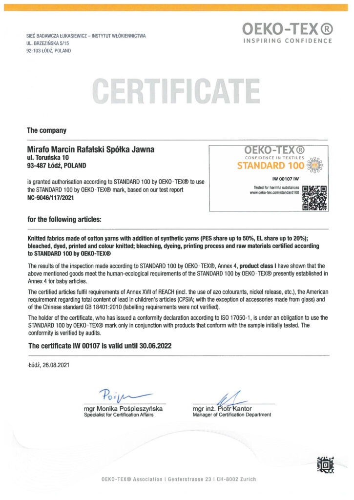 certification mirafo